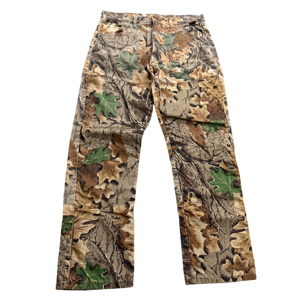 Walls Advantage Camo Pants Mens 36 Brown Vintage Hunting Made in USA Utility